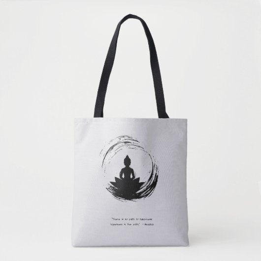 Zen Quote: Wijsheid en Meditatie Canvas tas (Voorkant)