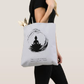 Zen Quote: Wijsheid en Meditatie Canvas tas (Dichtbij)