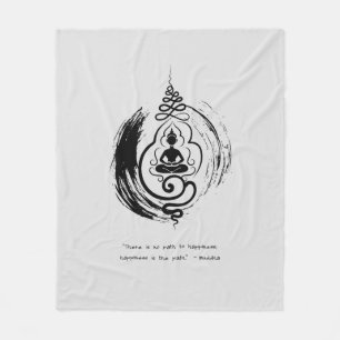 Zen Quote: Wijsheid en Meditatie Fleece Deken