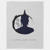 Zen Quote: Wijsheid en Meditatie Fleece Deken (Voorkant)