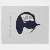 Zen Quote: Wijsheid en Meditatie Fleece Deken (Voorkant (Horizontaal))