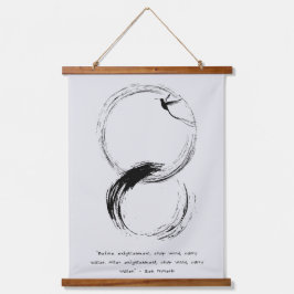 Zen Quote: Wijsheid en Meditatie Hangend Wandkleed