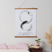 Zen Quote: Wijsheid en Meditatie Hangend Wandkleed (Slaapkamer)