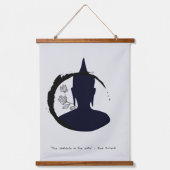 Zen Quote: Wijsheid en Meditatie Hangend Wandkleed (Voorkant)