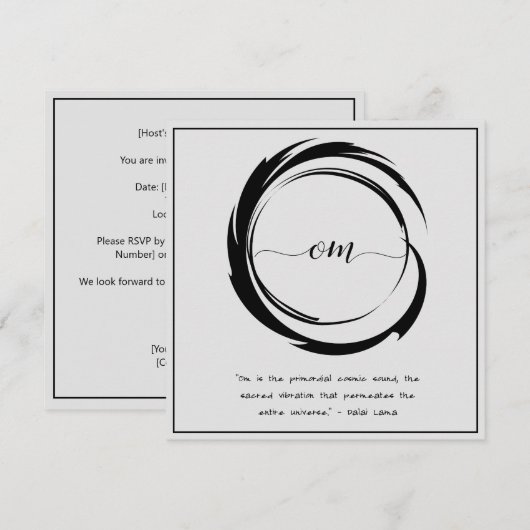 Zen Quote: Wijsheid en Meditatie Kaart (Voorkant / Achterkant)