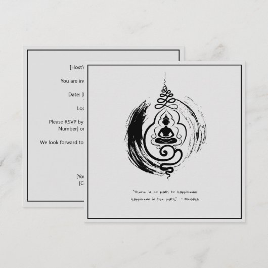 Zen Quote: Wijsheid en Meditatie Kaart (Voorkant / Achterkant)