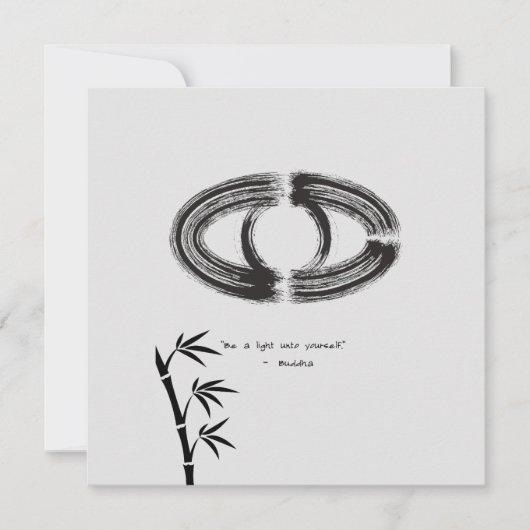 Zen Quote: Wijsheid en Meditatie Kaart (Voorkant)