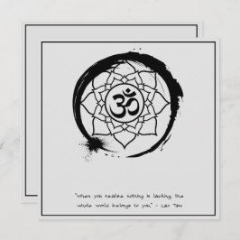 Zen Quote: Wijsheid en Meditatie Kaart