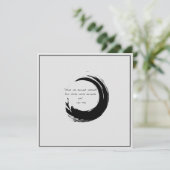 Zen Quote: Wijsheid en Meditatie Kaart (Staand voorkant)