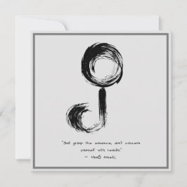 Zen Quote: Wijsheid en Meditatie Kaart