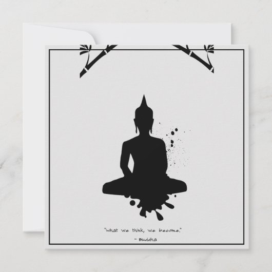 Zen Quote: Wijsheid en Meditatie Kaart (Voorkant)