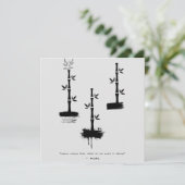 Zen Quote: Wijsheid en Meditatie Kaart (Staand voorkant)