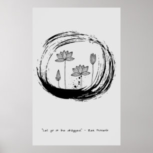 Zen Quote: Wijsheid en Meditatie Poster