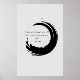 Zen Quote: Wijsheid en Meditatie Poster