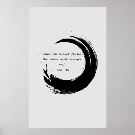 Zen Quote: Wijsheid en Meditatie Poster (Voorkant)