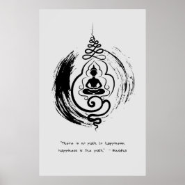 Zen Quote: Wijsheid en Meditatie Poster