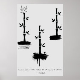 Zen Quote: Wijsheid en Meditatie Poster