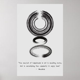Zen Quote: Wijsheid en Meditatie Poster