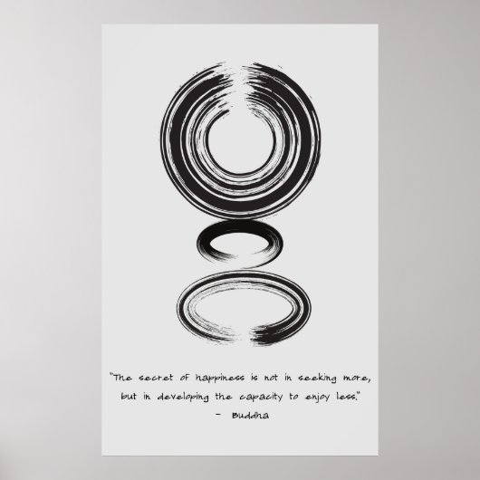 Zen Quote: Wijsheid en Meditatie Poster (Voorkant)