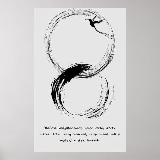 Zen Quote: Wijsheid en Meditatie Poster (Voorkant)
