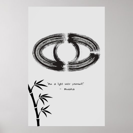 Zen Quote: Wijsheid en Meditatie Poster (Voorkant)