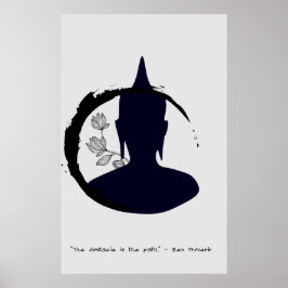 Zen Quote: Wijsheid en Meditatie Poster