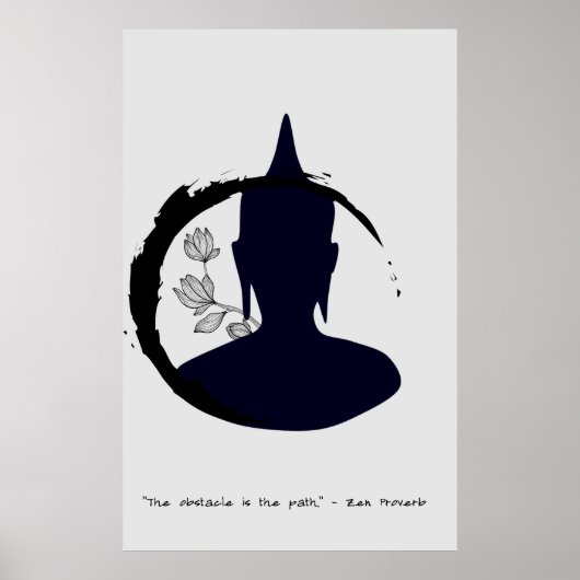 Zen Quote: Wijsheid en Meditatie Poster (Voorkant)