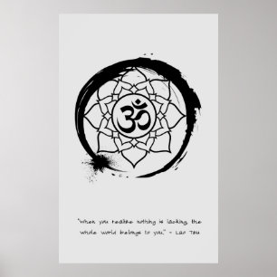 Zen Quote: Wijsheid en Meditatie Poster