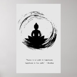 Zen Quote: Wijsheid en Meditatie Poster