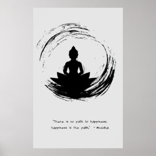 Zen Quote: Wijsheid en Meditatie Poster