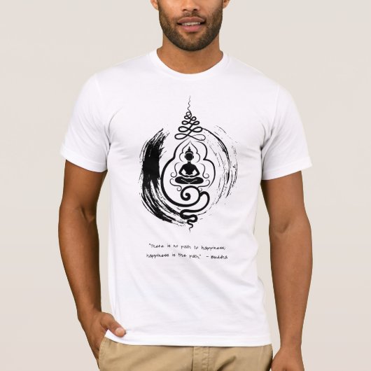 Zen Quote: Wijsheid en Meditatie T-shirt (Voorkant)