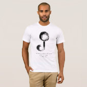 Zen Quote: Wijsheid en Meditatie T-shirt (Voorkant volledig)