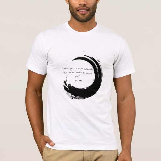 Zen Quote: Wijsheid en Meditatie T-shirt (Voorkant)