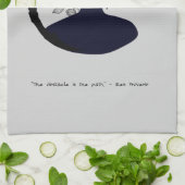 Zen Quote: Wijsheid en Meditatie Theedoek (Gevouwen)