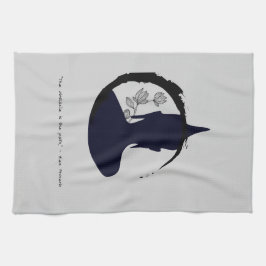 Zen Quote: Wijsheid en Meditatie Theedoek