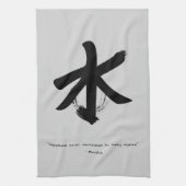 Zen Quote: Wijsheid en Meditatie Theedoek (Verticaal)