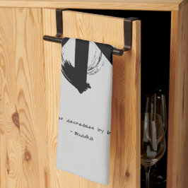 Zen Quote: Wijsheid en Meditatie Theedoek