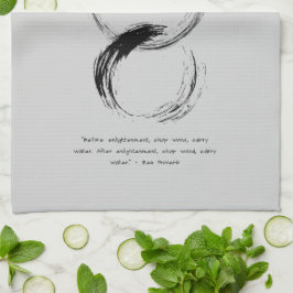 Zen Quote: Wijsheid en Meditatie Theedoek