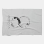 Zen Quote: Wijsheid en Meditatie Theedoek (Horizontaal)