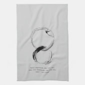 Zen Quote: Wijsheid en Meditatie Theedoek (Verticaal)