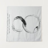 Zen Quote: Wijsheid en Meditatie Wandkleed (Voorkant (horizontaal))