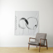 Zen Quote: Wijsheid en Meditatie Wandkleed (In Situ (horizontaal))