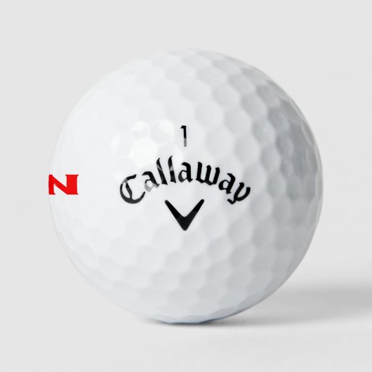 Zen red Callaway Warbird golfballen 3 pk (Logo)