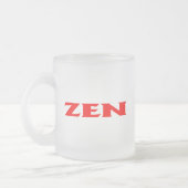 Zen red frosted mok (Links)