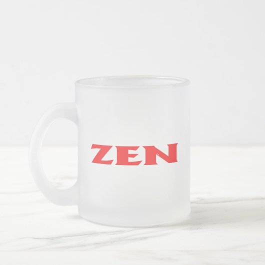Zen red frosted mok (Links)