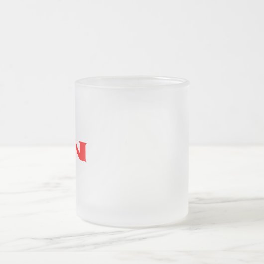 Zen red frosted mok (Center)