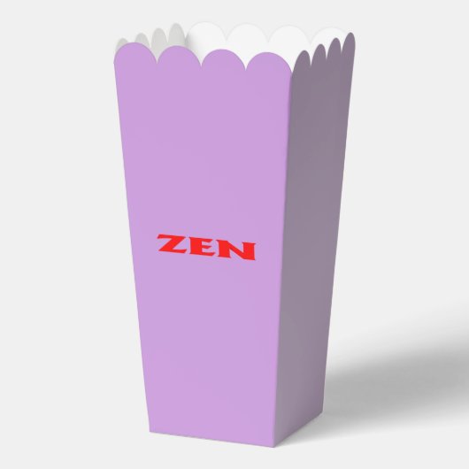 Zen red lilac popcorn boxes bedankdoosjes (Voorkant)