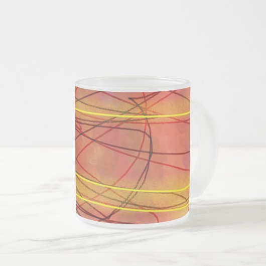 Zen red wire frosted mok (Voorkant rechts)