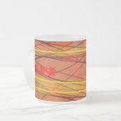 Zen red wire frosted mok (Voorkant links)