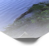 Zen Reflectie - Poster van water en bomen (Hoek)